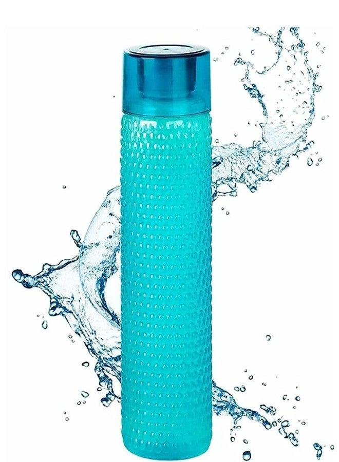 Filox Plastic Water Bottles Set for Fridge 1 Litre | Unbreakable Bubble Design Water Bottle for Home, School, Office, Kids | Lightweight Water Bottle Set of 3 - 1000 ml - Image 3